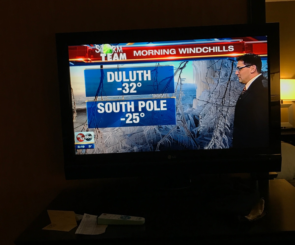 Duluth Sub-Freezing Temperature